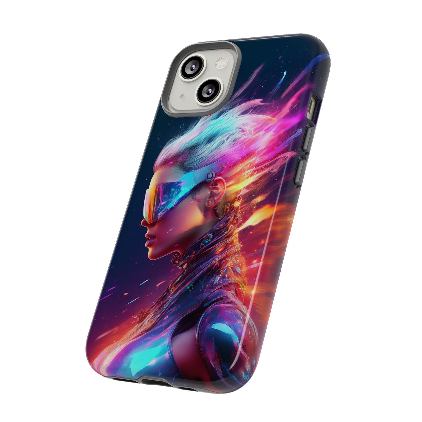 Futuristic Cyberpunk Female Cell Phone Case 025