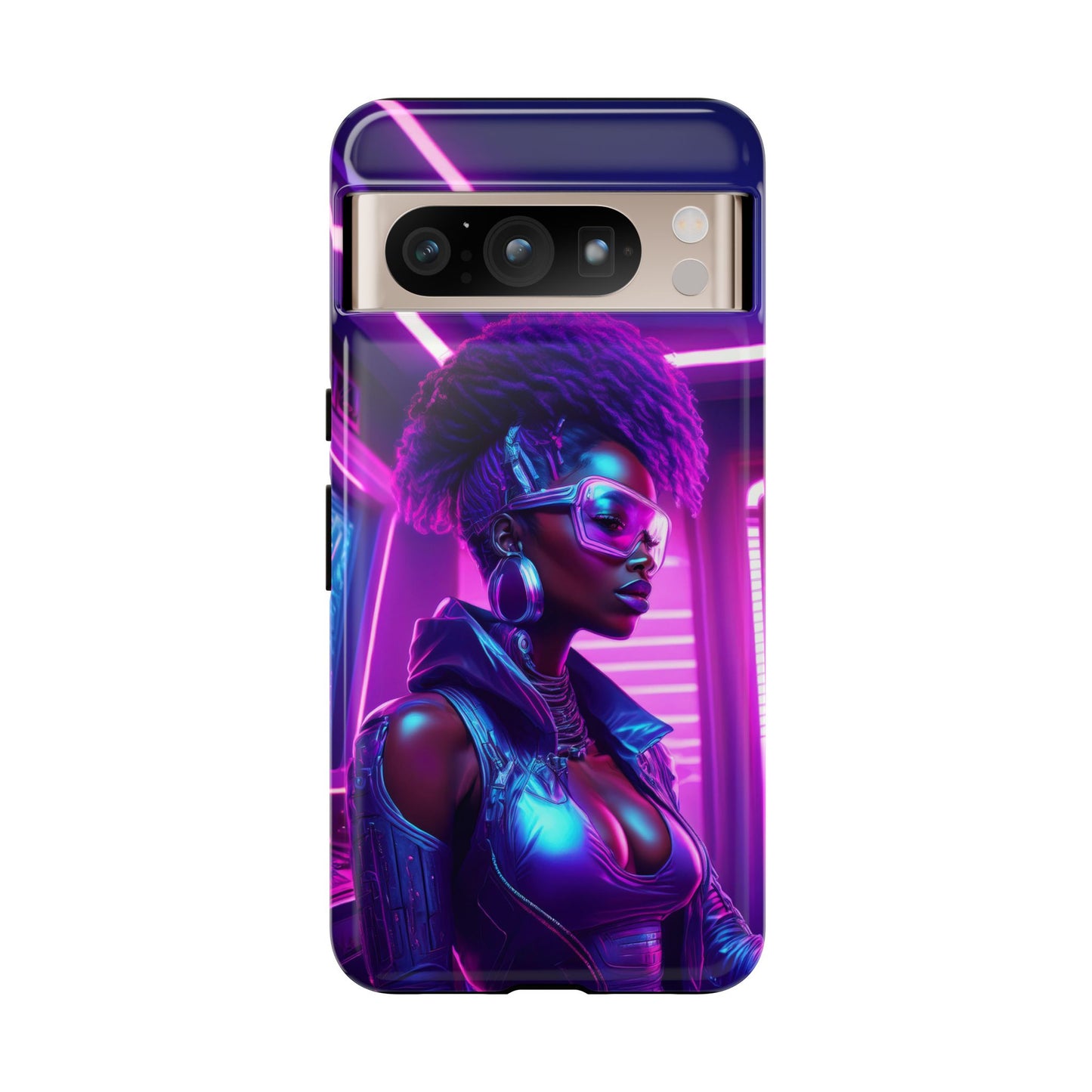 Futuristic Cyberpunk Female Cell Phone Case 004