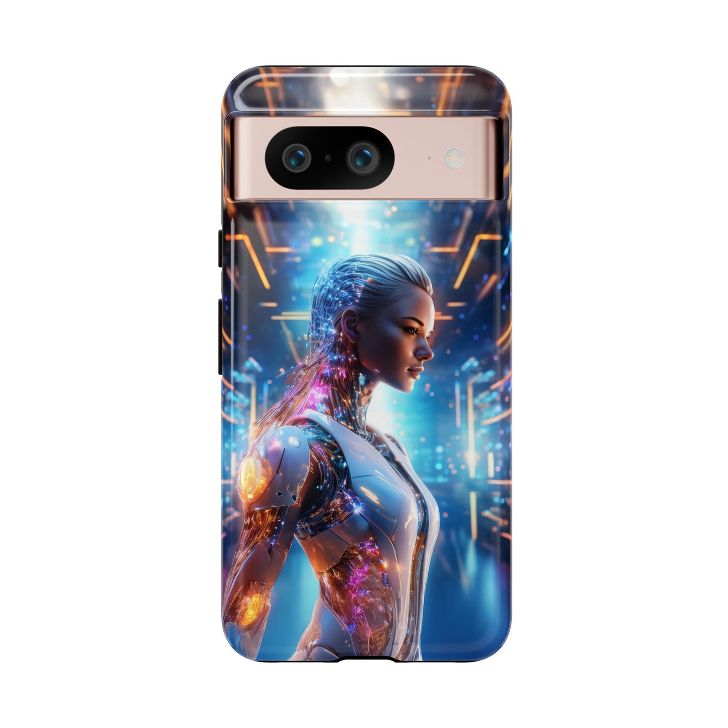 Futuristic Human Android Hybrid Cell Phone Case 008