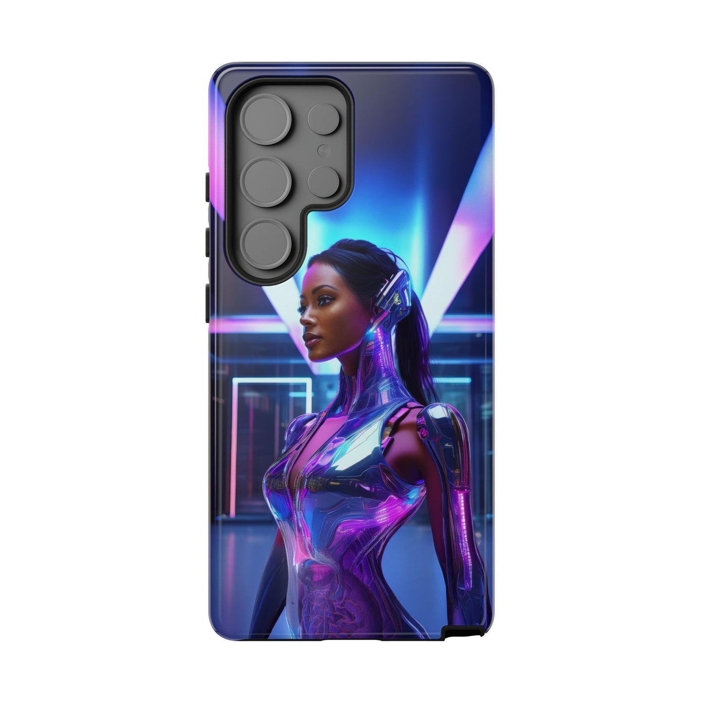 Futuristic Human Android Hybrid Cell Phone Case 017