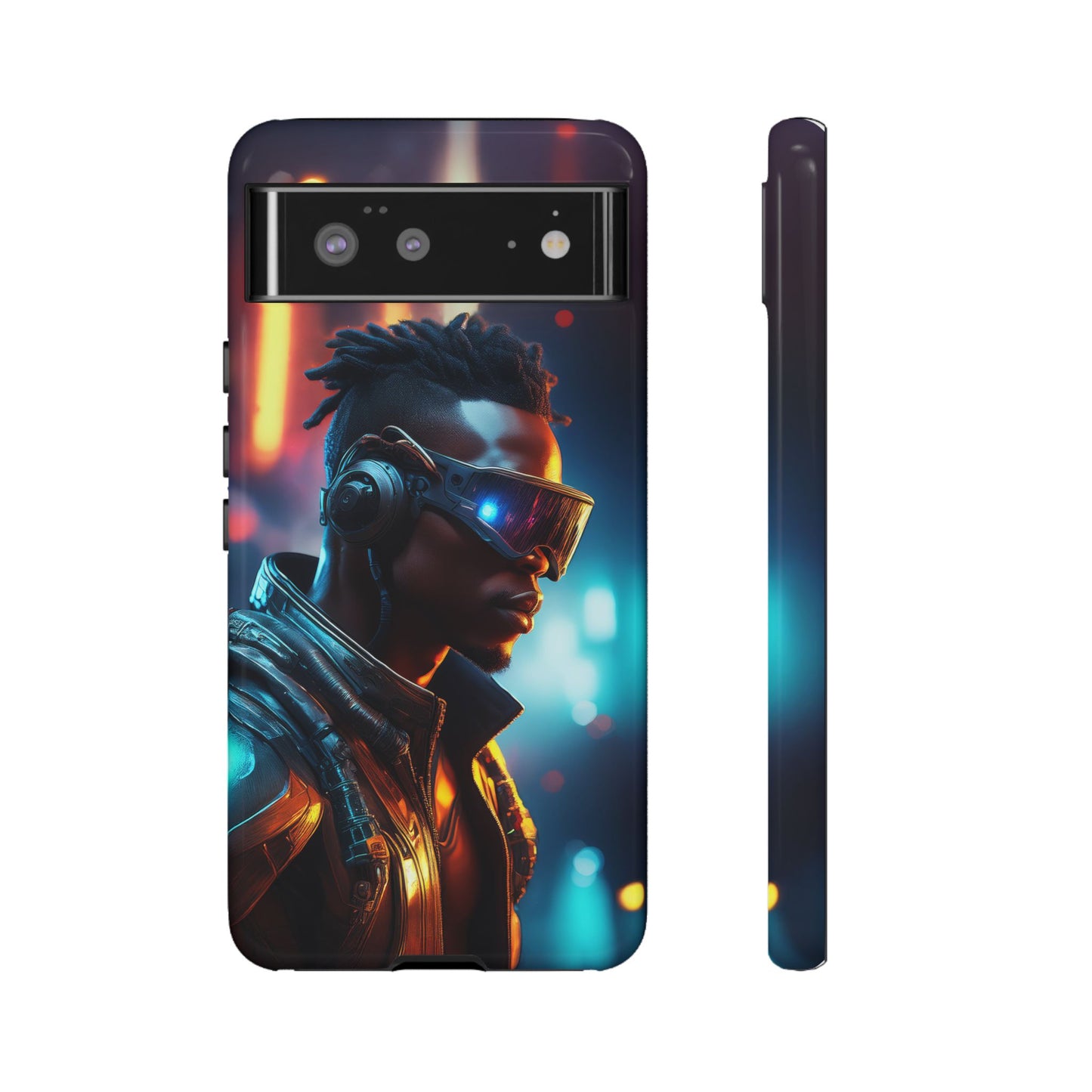 Futuristic Cyberpunk Male Cell Phone Case 016