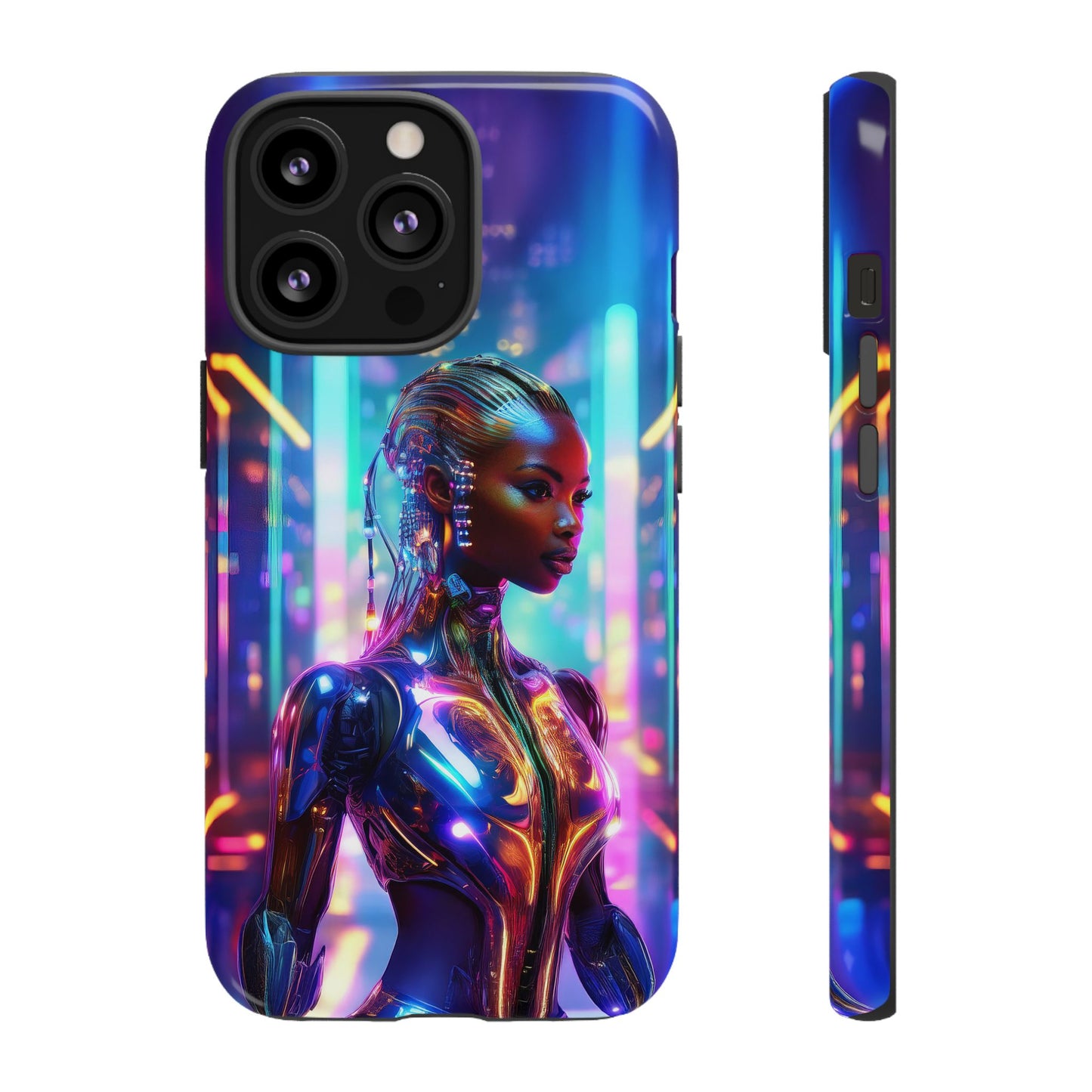 Futuristic Human Android Hybrid Cell Phone Case 018