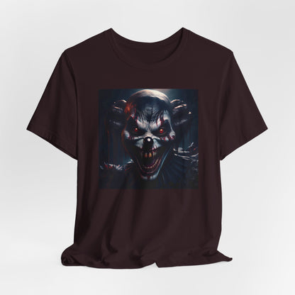 Terrifying Clown Face Halloween Shirt – Haunted Circus Horror Graphic Tee for Halloween Fright Fans