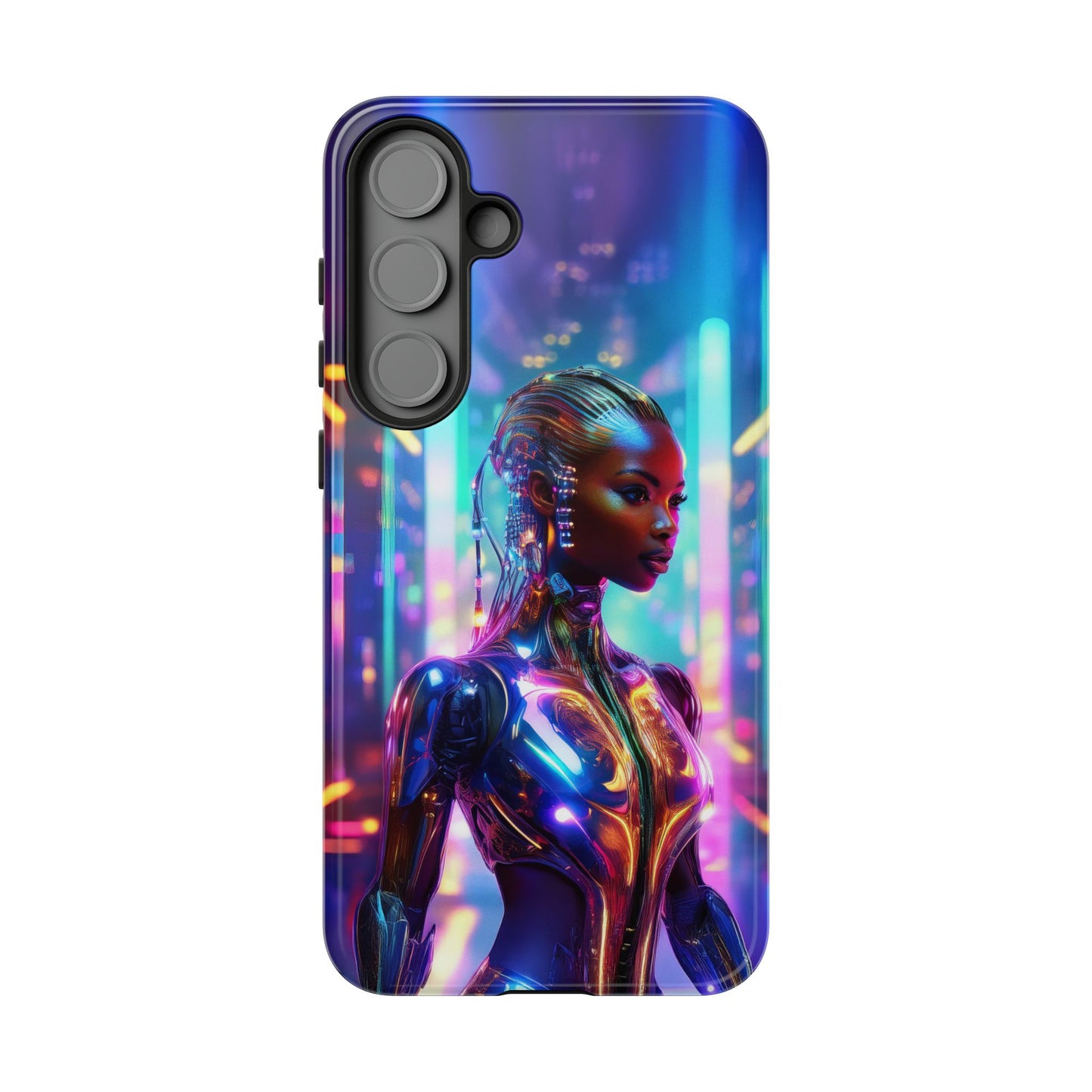 Futuristic Human Android Hybrid Cell Phone Case 018