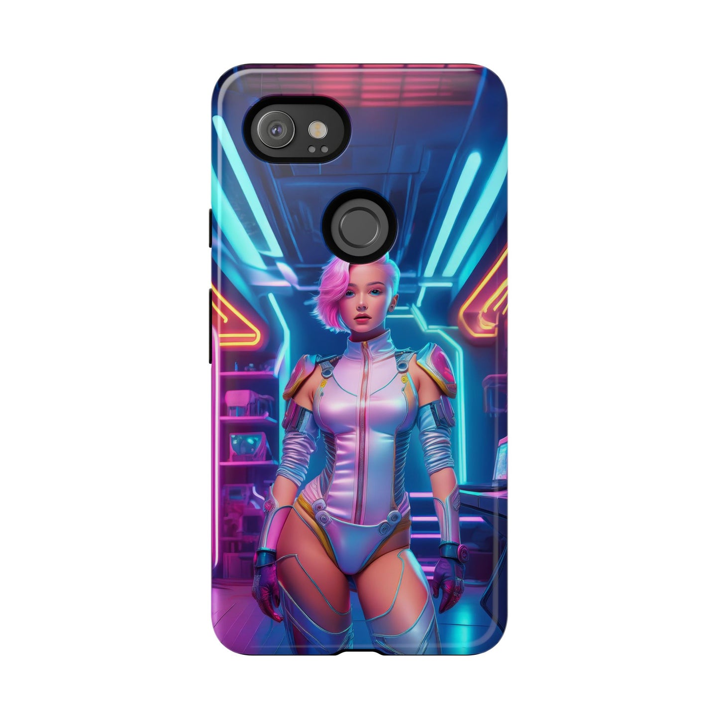 Futuristic Cyberpunk Female Cell Phone Case 002