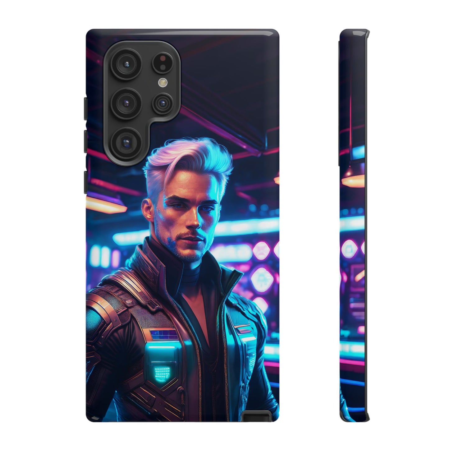 Futuristic Cyberpunk Male Cell Phone Case 008