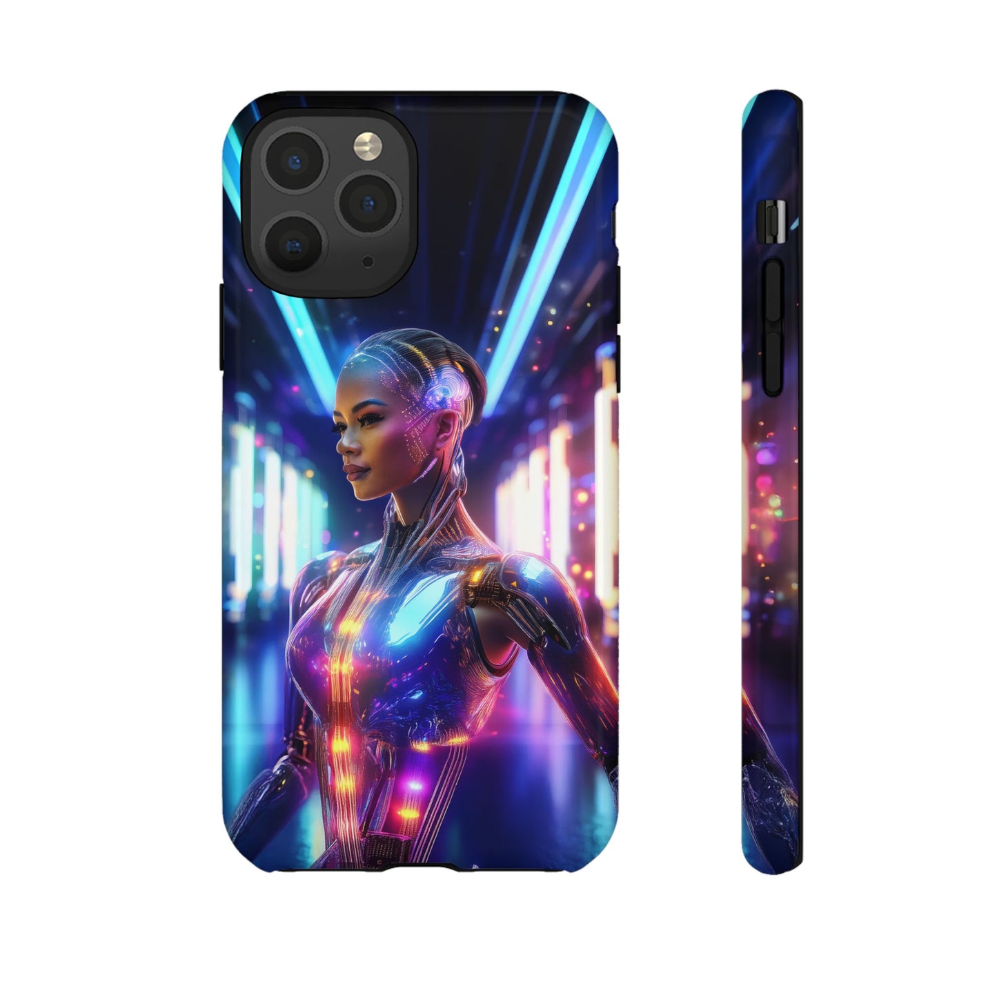 Futuristic Human Android Hybrid Cell Phone Case 010