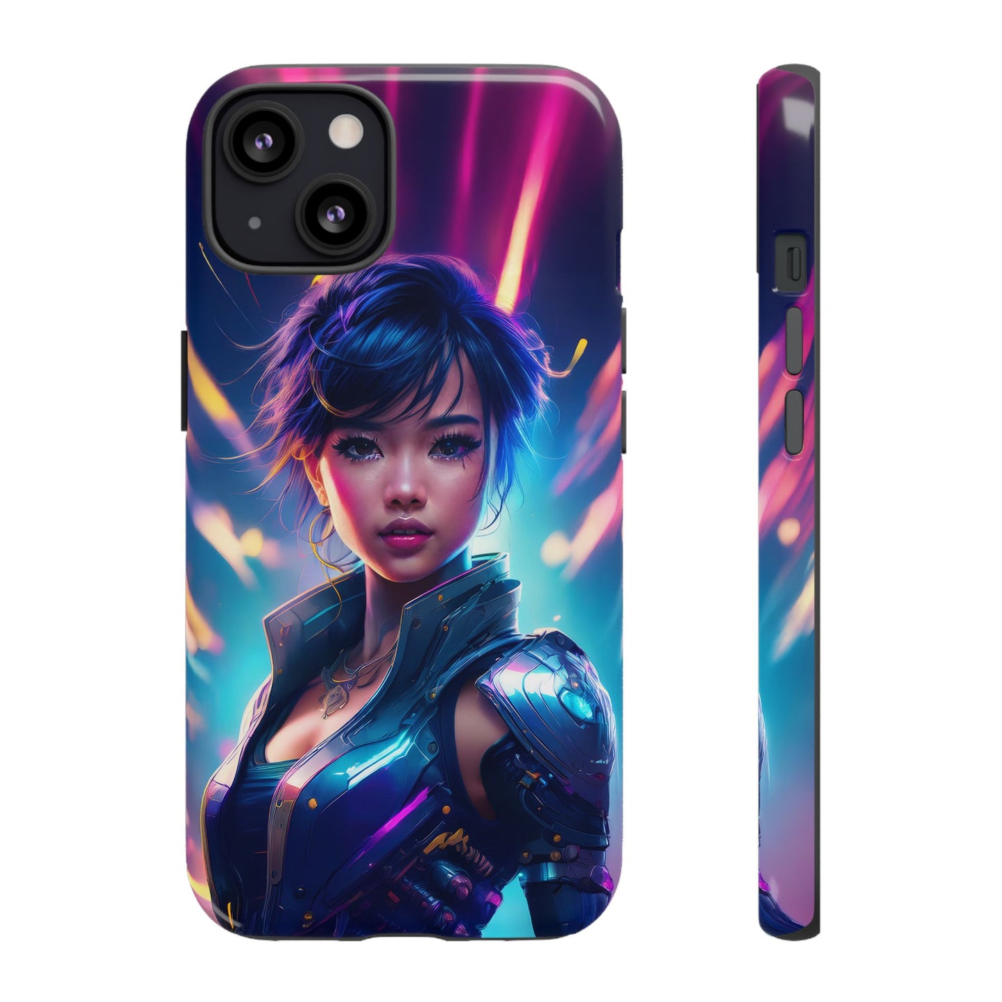 Futuristic Cyberpunk Female Cell Phone Case 024