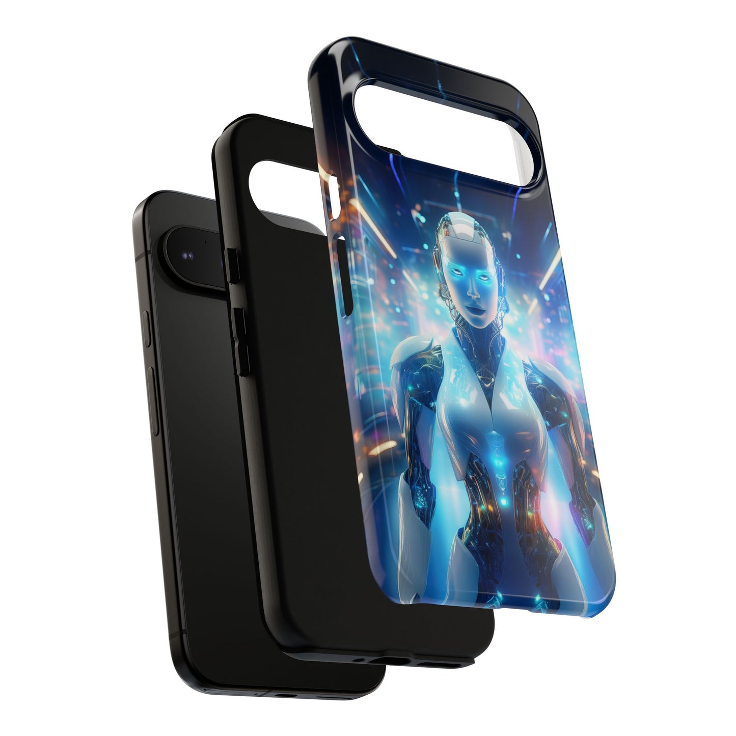 Futuristic Human Android Hybrid Cell Phone Case 012