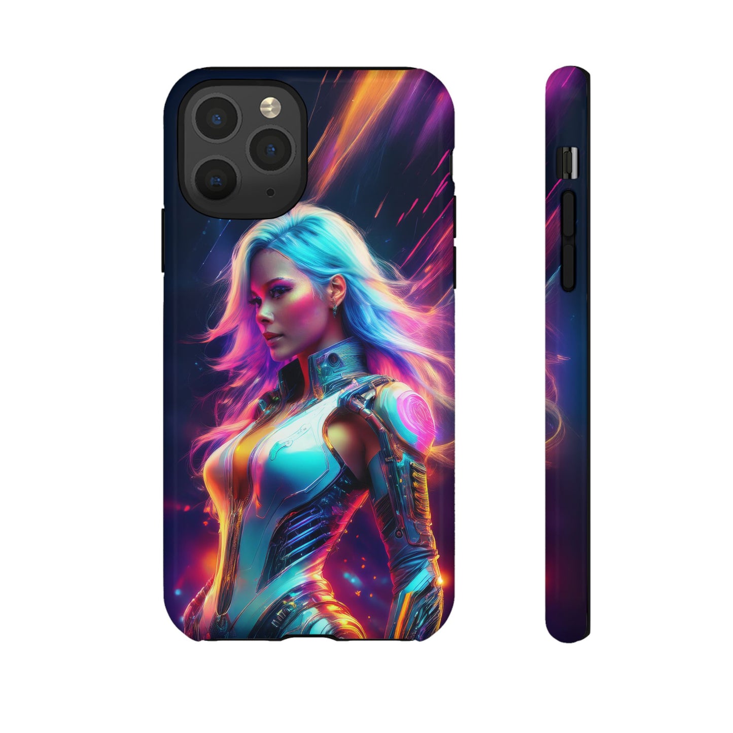 Futuristic Cyberpunk Female Cell Phone Case 012