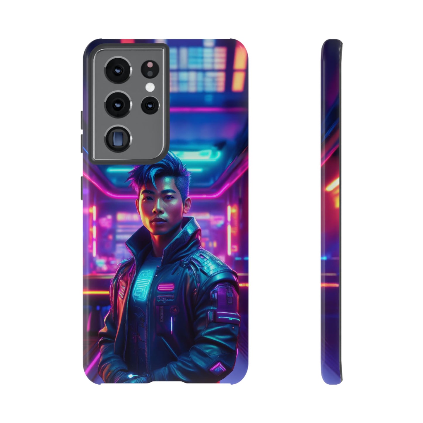 Futuristic Cyberpunk Male Cell Phone Case 012