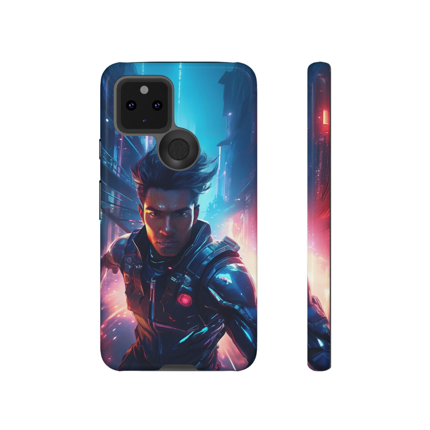 Futuristic Cyberpunk Male Cell Phone Case 017