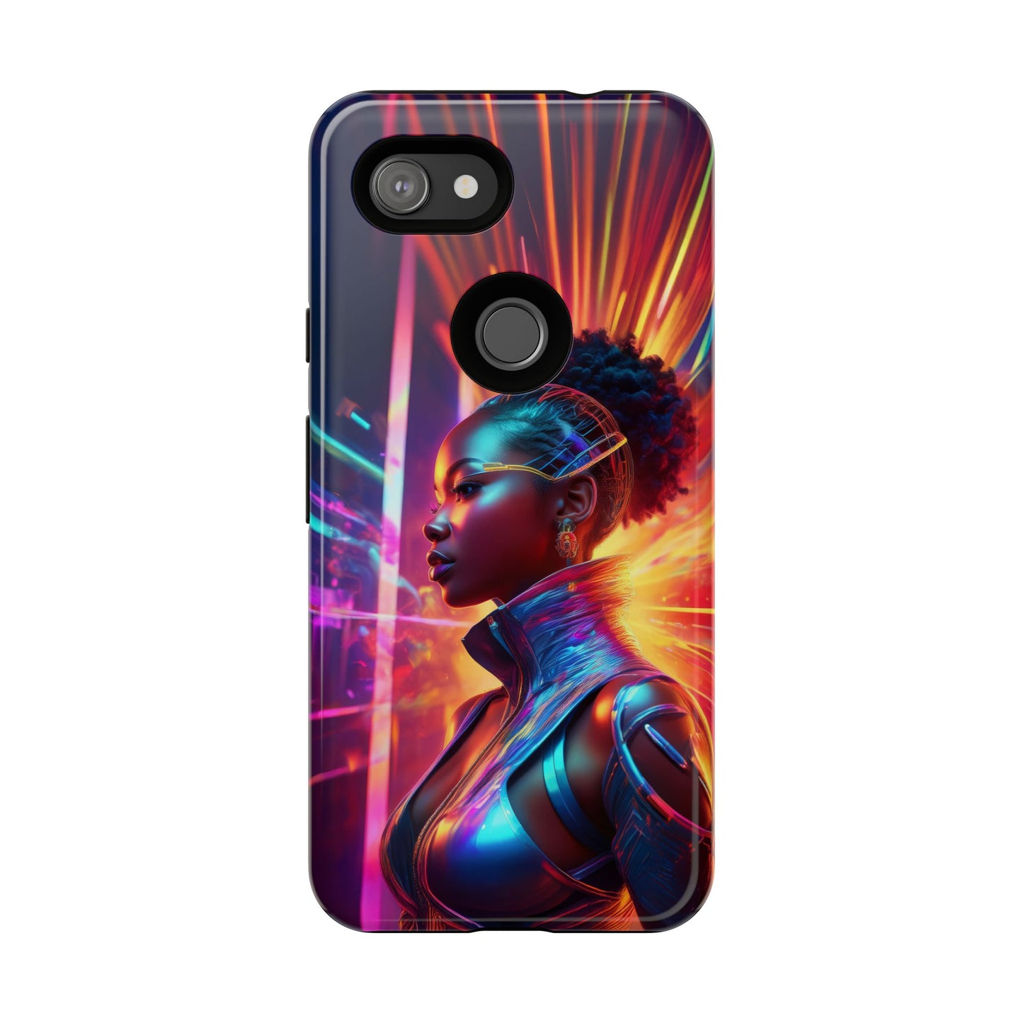 Futuristic Cyberpunk Female Cell Phone Case 001