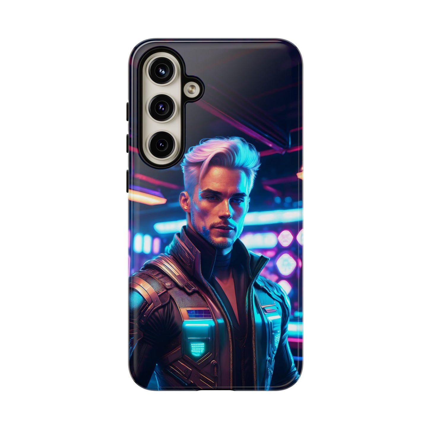 Futuristic Cyberpunk Male Cell Phone Case 008