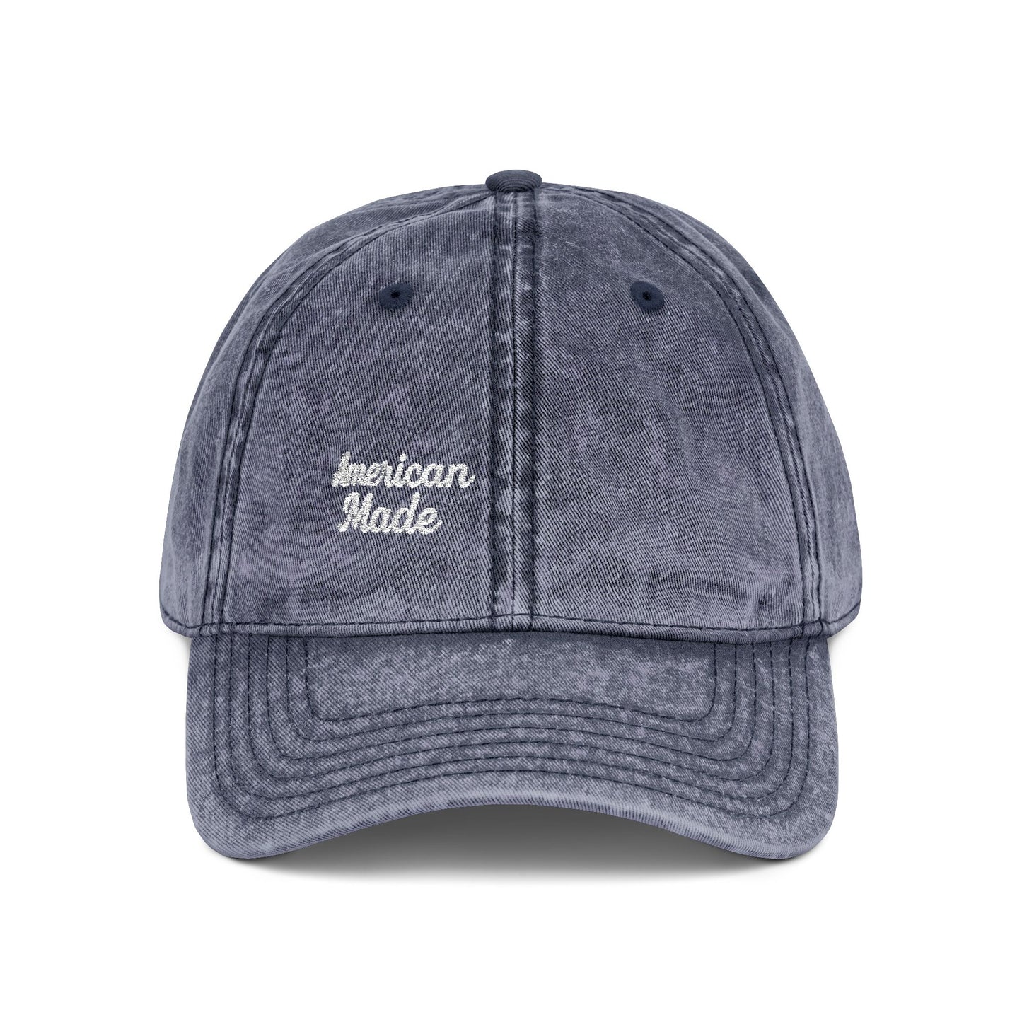 American Made Vintage Hat – Embroidered Patriotic Hat with Retro Script for USA Pride and Everyday Freedom
