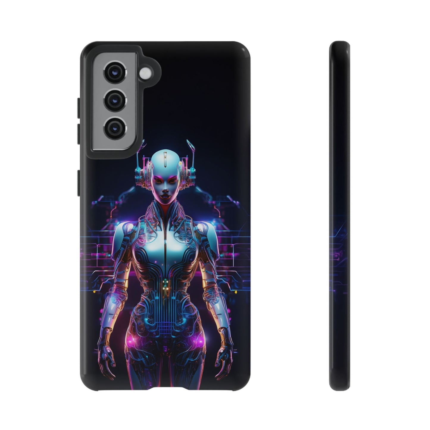 Futuristic Human Android Hybrid Cell Phone Case 001