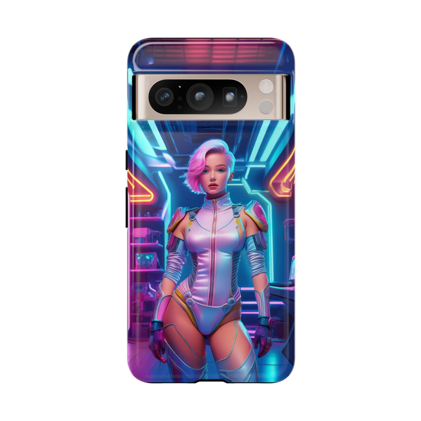 Futuristic Cyberpunk Female Cell Phone Case 002