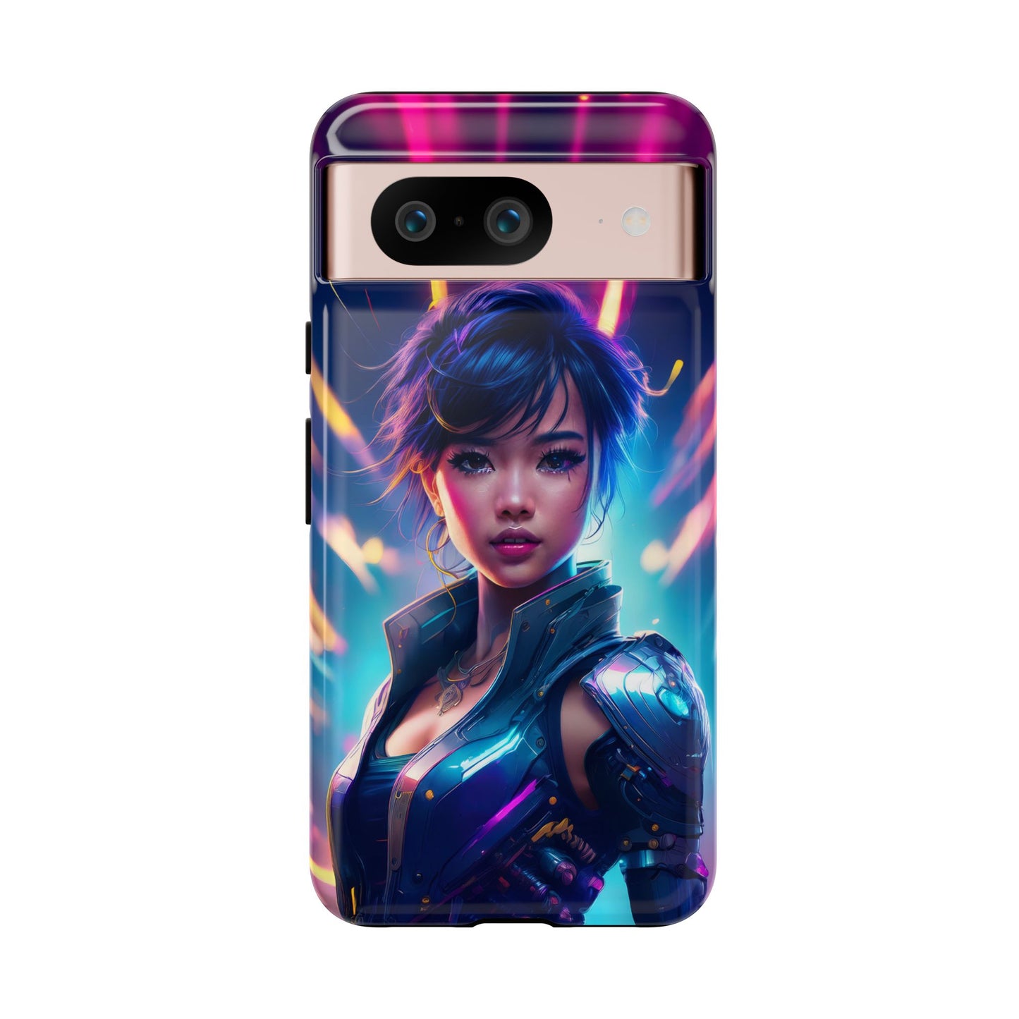 Futuristic Cyberpunk Female Cell Phone Case 024