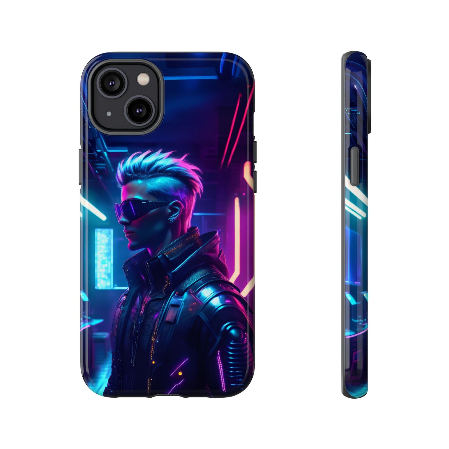 Futuristic Cyberpunk Male Cell Phone Case 002