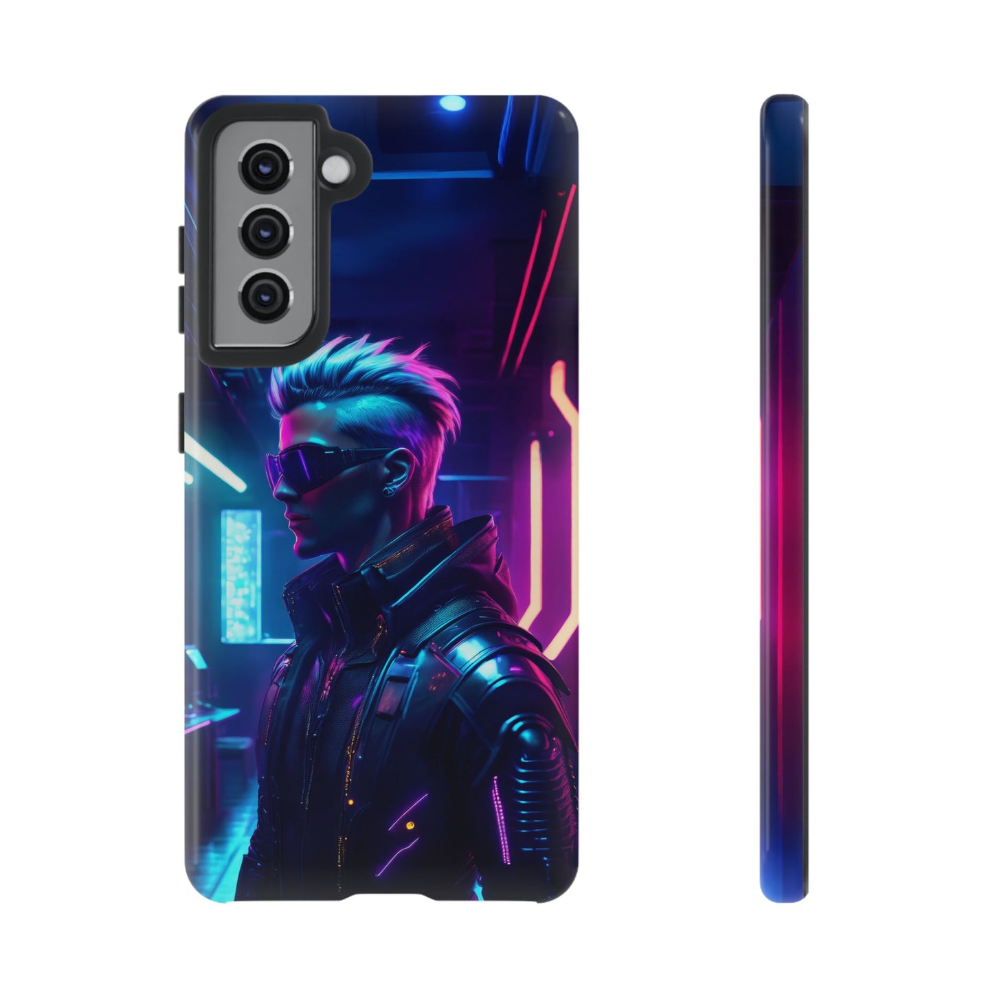 Futuristic Cyberpunk Male Cell Phone Case 002