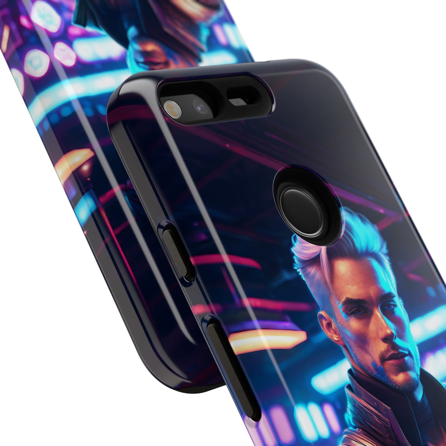 Futuristic Cyberpunk Male Cell Phone Case 008