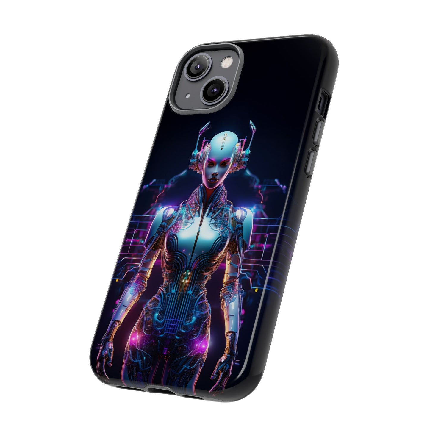 Futuristic Human Android Hybrid Cell Phone Case 001