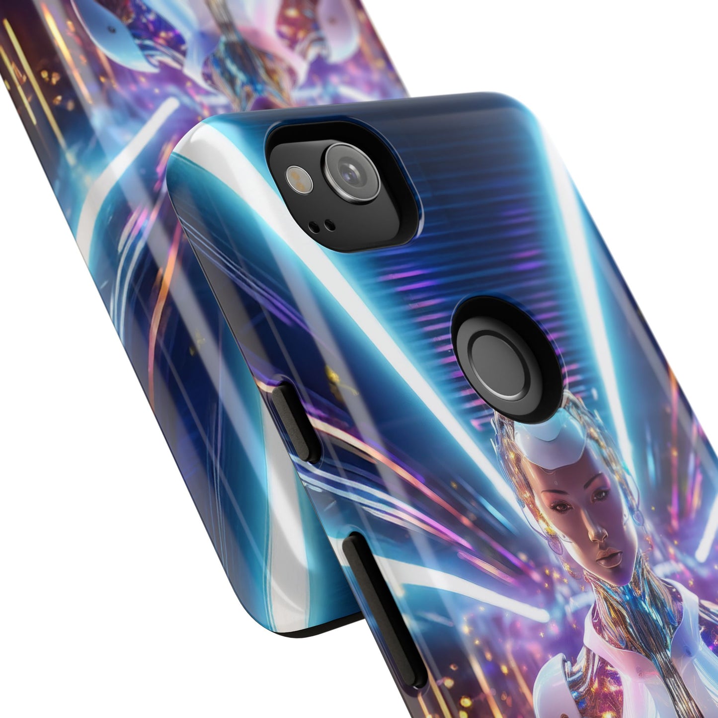 Futuristic Human Android Hybrid Cell Phone Case 007