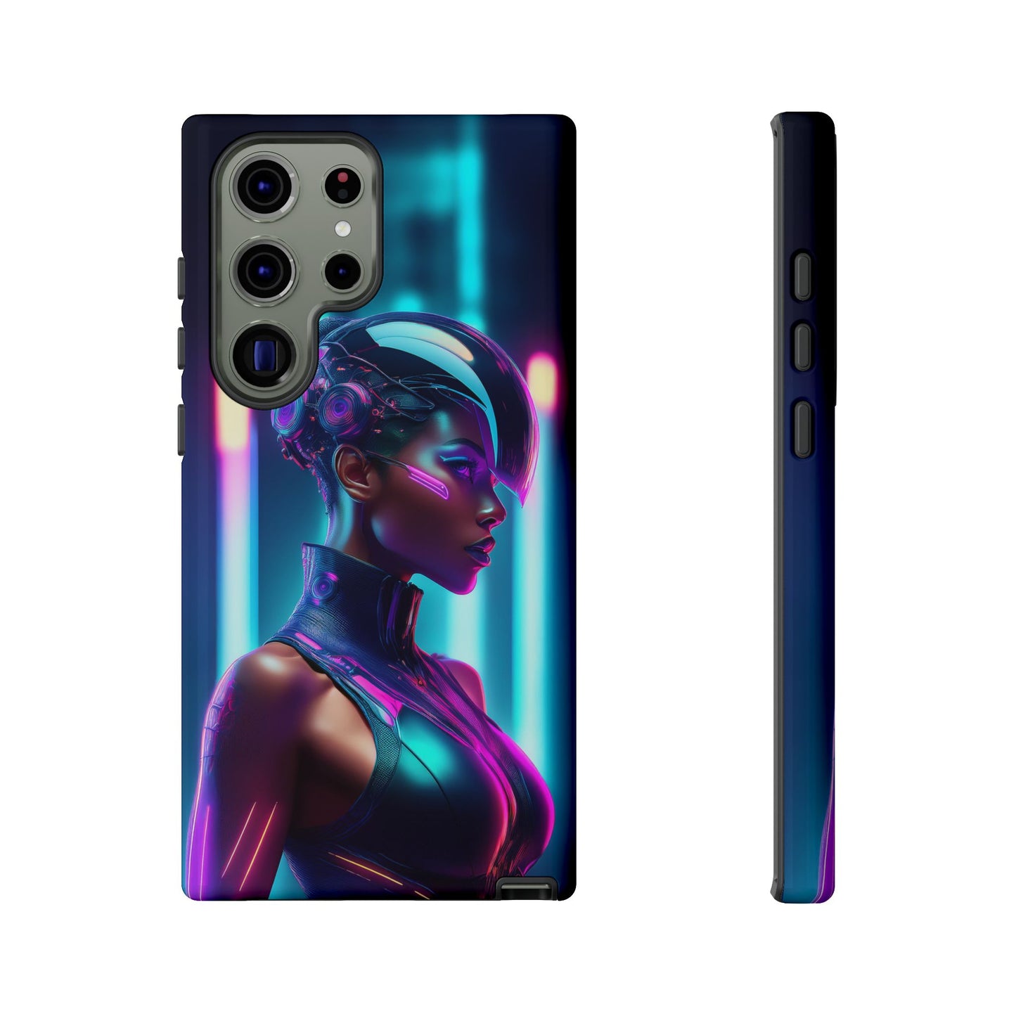 Futuristic Cyberpunk Female Cell Phone Case 021