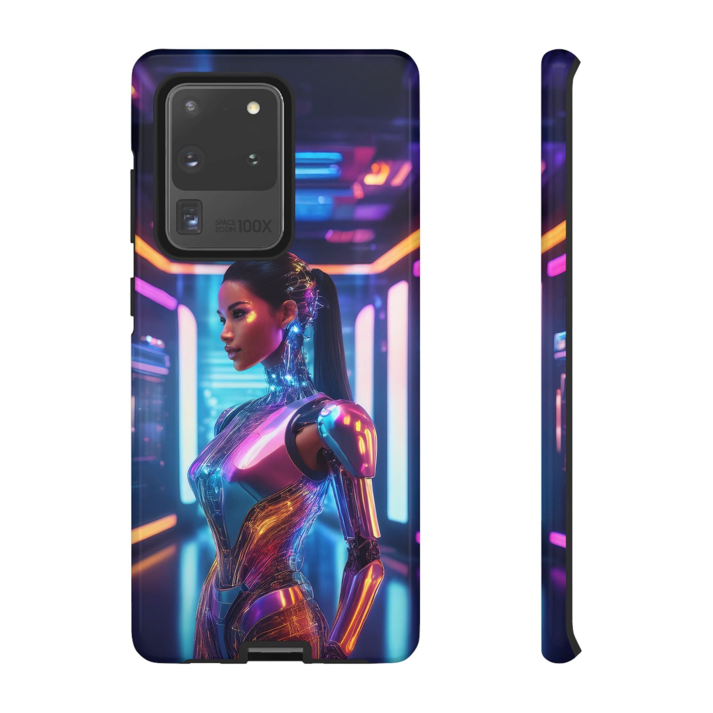 Futuristic Human Android Hybrid Cell Phone Case 016