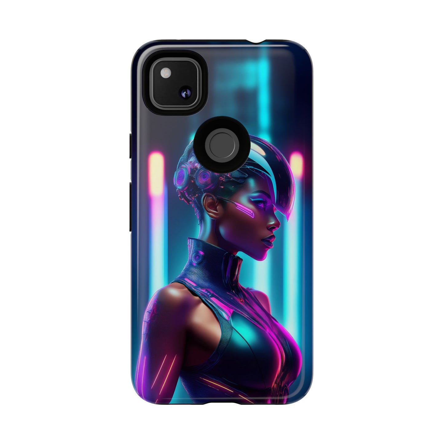 Futuristic Cyberpunk Female Cell Phone Case 021