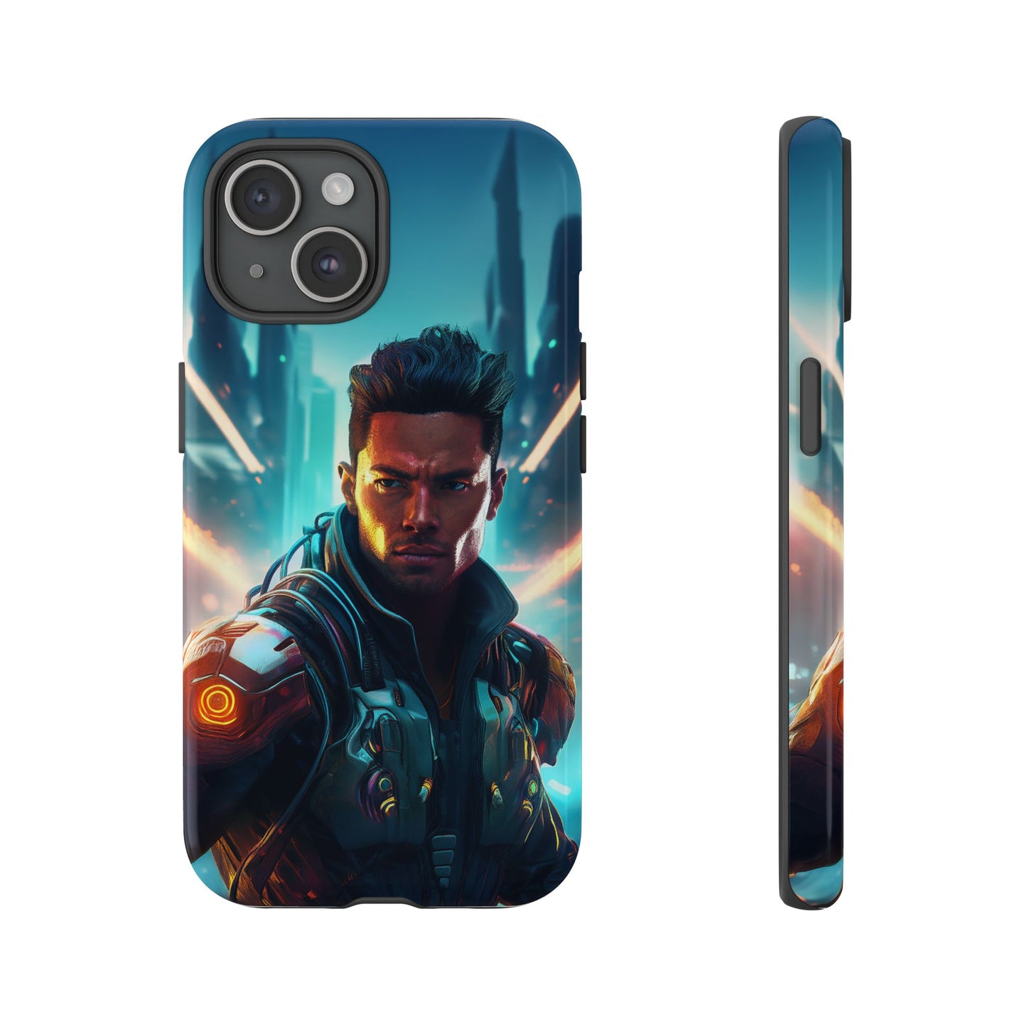 Futuristic Cyberpunk Male Cell Phone Case 015