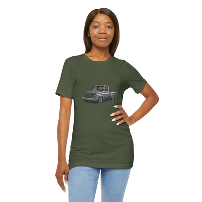 Classic Truck Graphic Tee Dark Theme – Vintage Pickup Vector Design for Car Enthusiasts