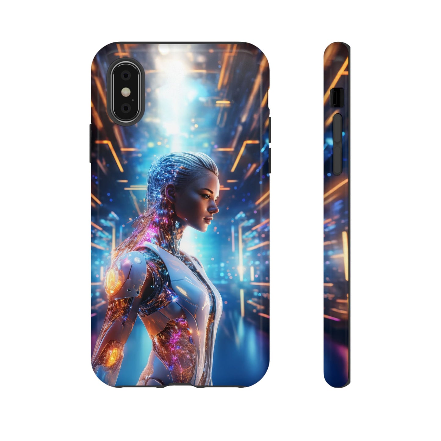 Futuristic Human Android Hybrid Cell Phone Case 008