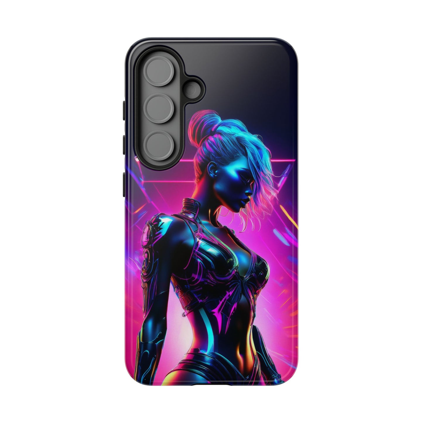 Futuristic Cyberpunk Female Cell Phone Case 017