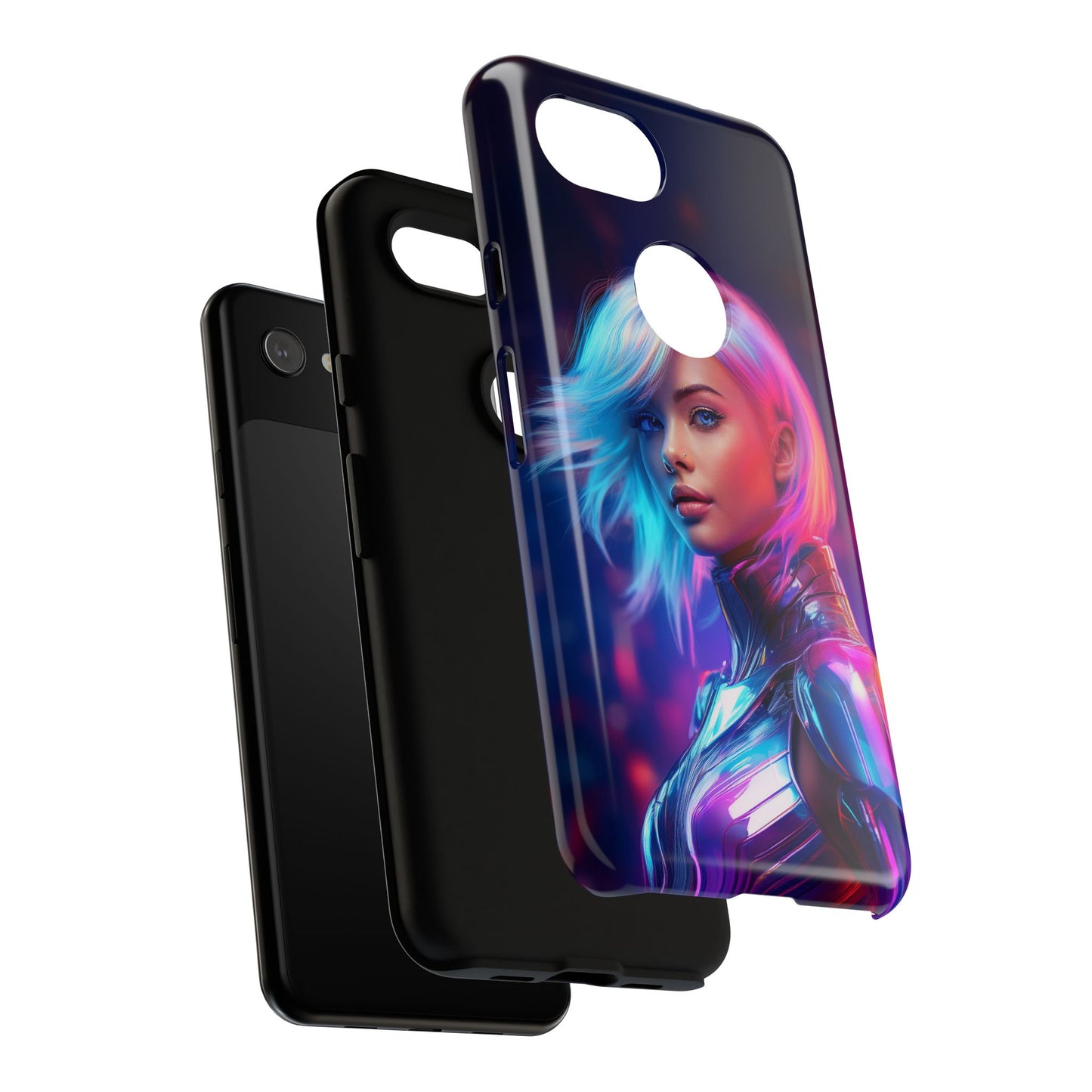 Futuristic Cyberpunk Female Cell Phone Case 028