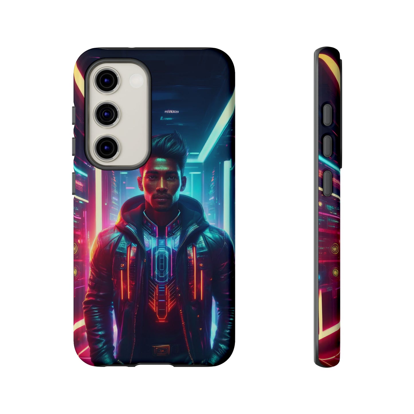 Futuristic Cyberpunk Male Cell Phone Case 001