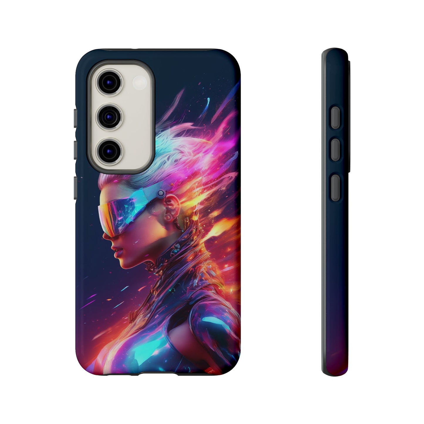 Futuristic Cyberpunk Female Cell Phone Case 025