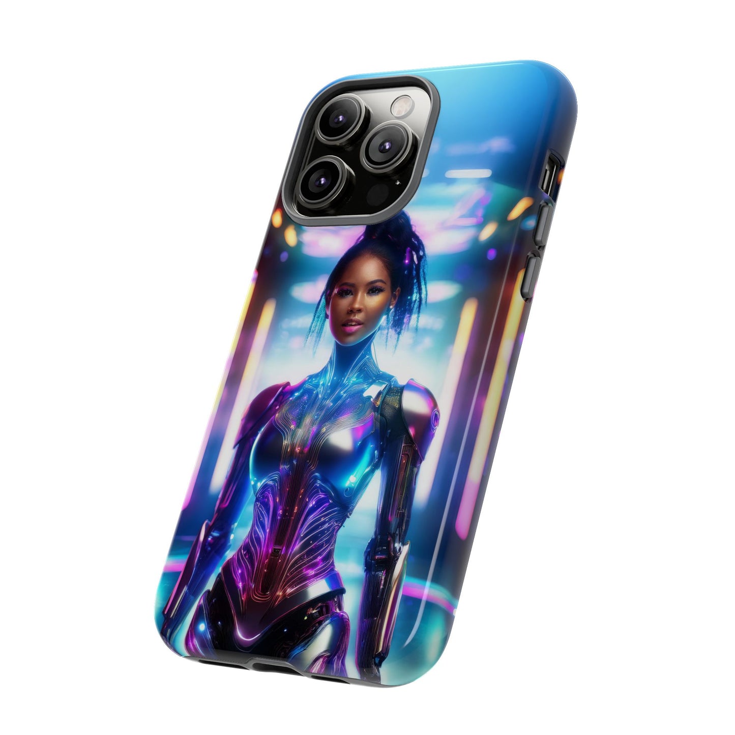 Futuristic Human Android Hybrid Cell Phone Case 009