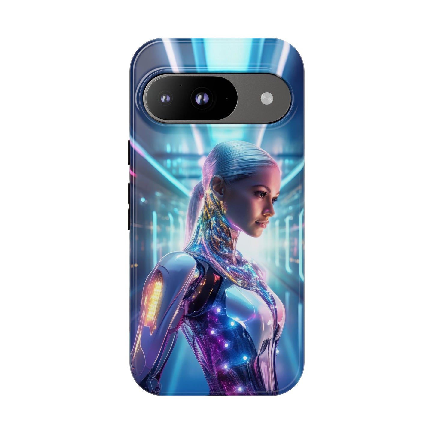 Futuristic Human Android Hybrid Cell Phone Case 015