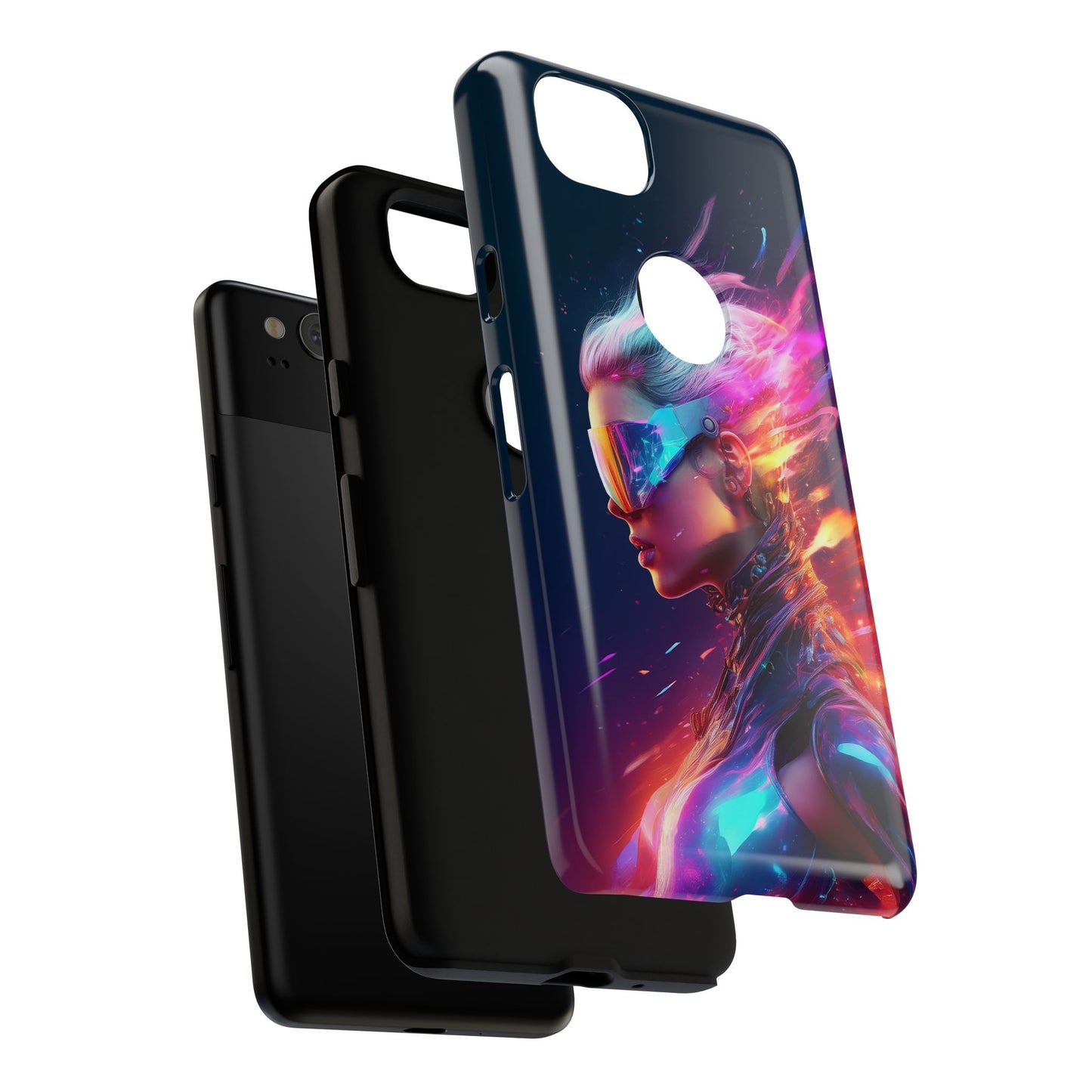 Futuristic Cyberpunk Female Cell Phone Case 025