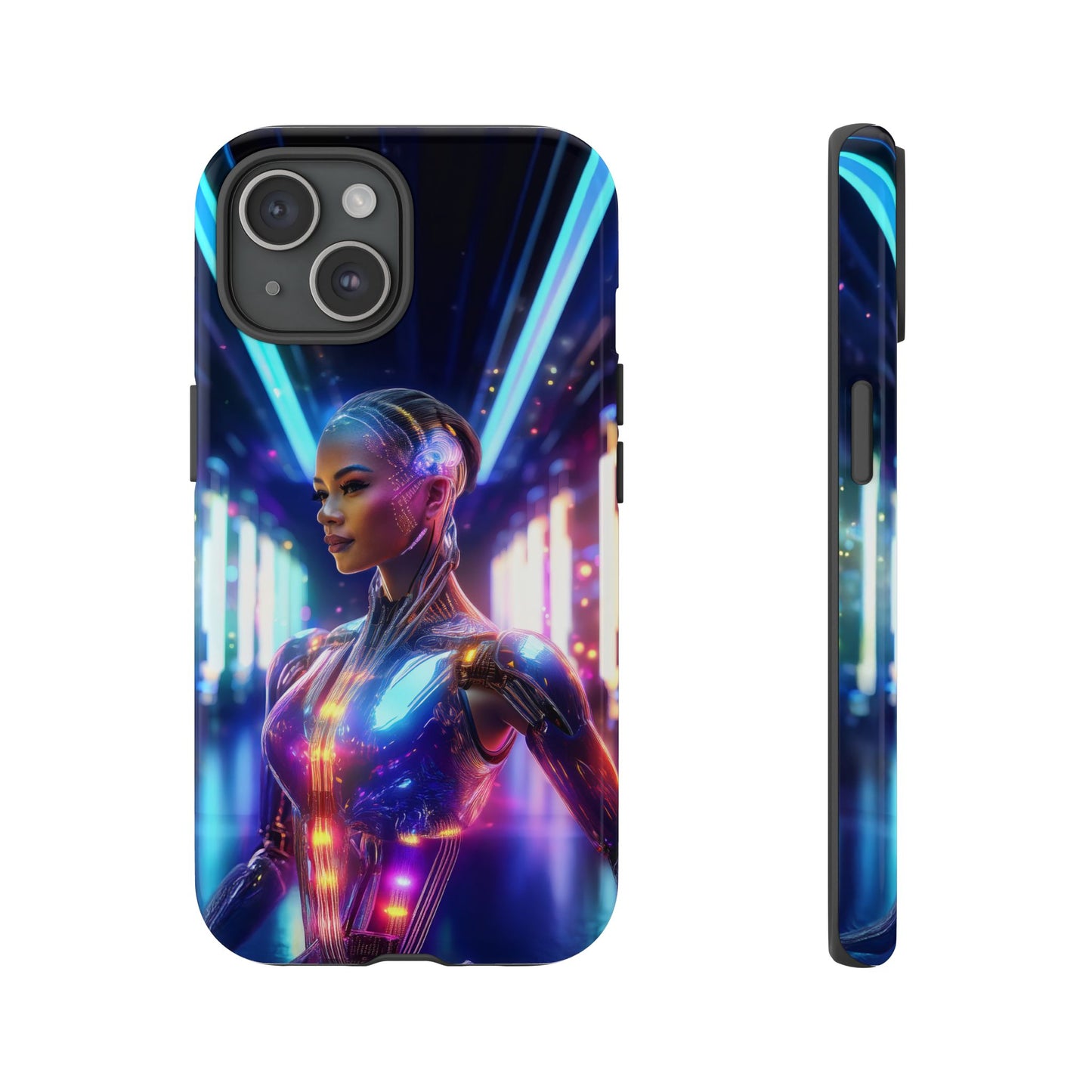 Futuristic Human Android Hybrid Cell Phone Case 010