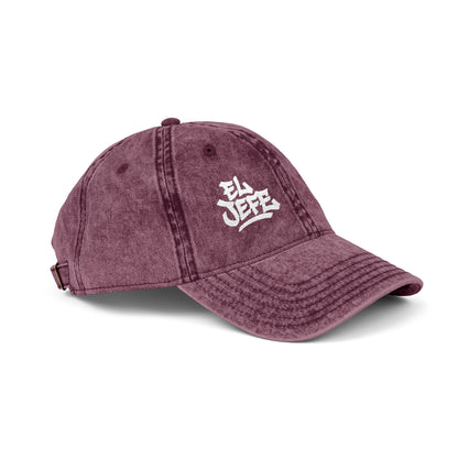 El Jefe Vintage Hat – Embroidered Bold Text Hat for Boss Energy, Leadership Style, and Latin Flair