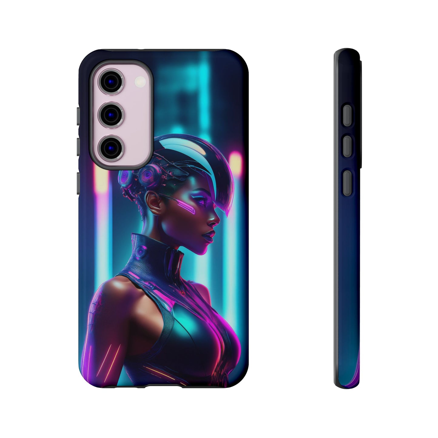 Futuristic Cyberpunk Female Cell Phone Case 021