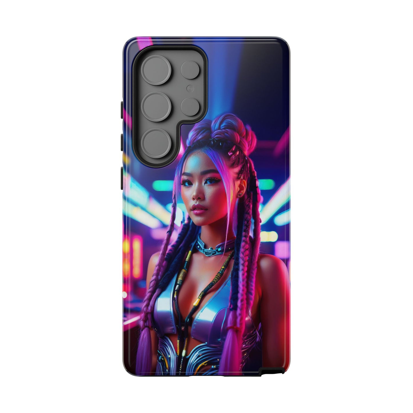 Futuristic Cyberpunk Female Cell Phone Case 008