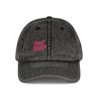 Heartbreaker Vintage Hat – Bold Baseball Hat with Retro Script and Broken Heart Design for Confident Rule-Breakers