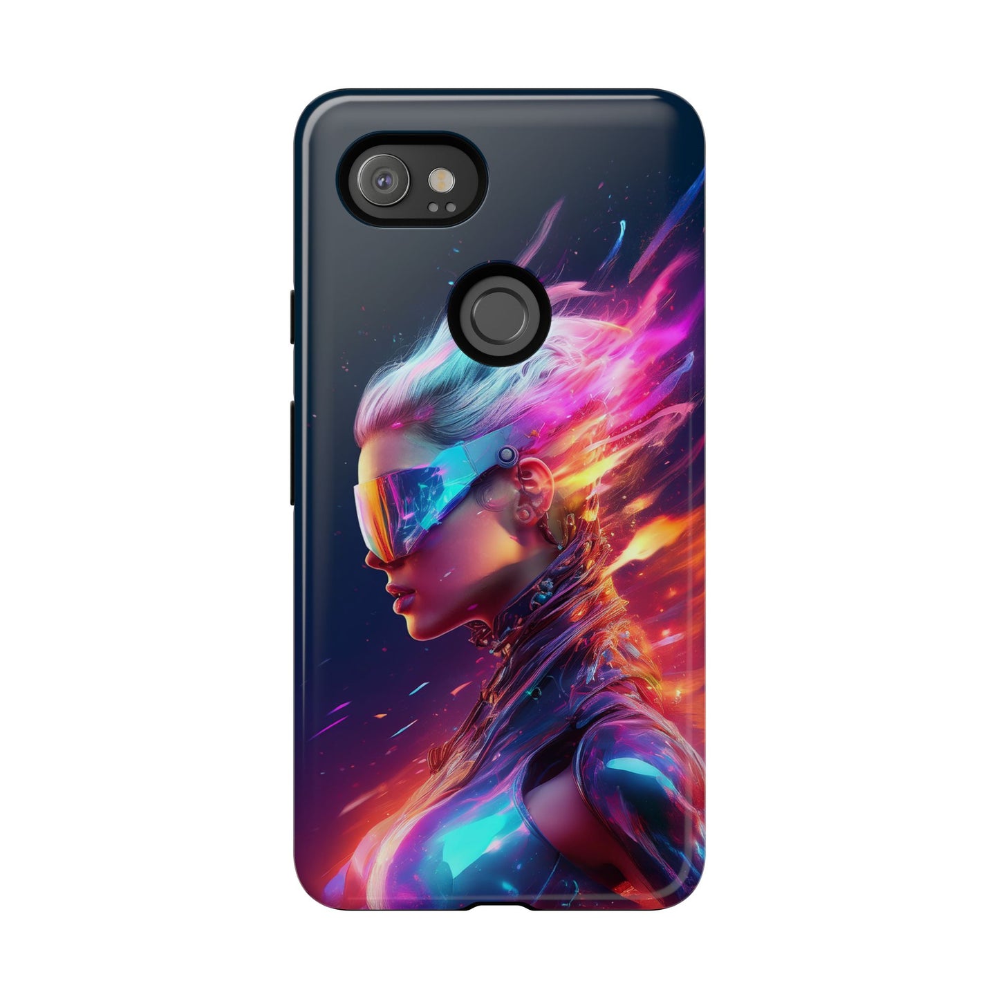 Futuristic Cyberpunk Female Cell Phone Case 025