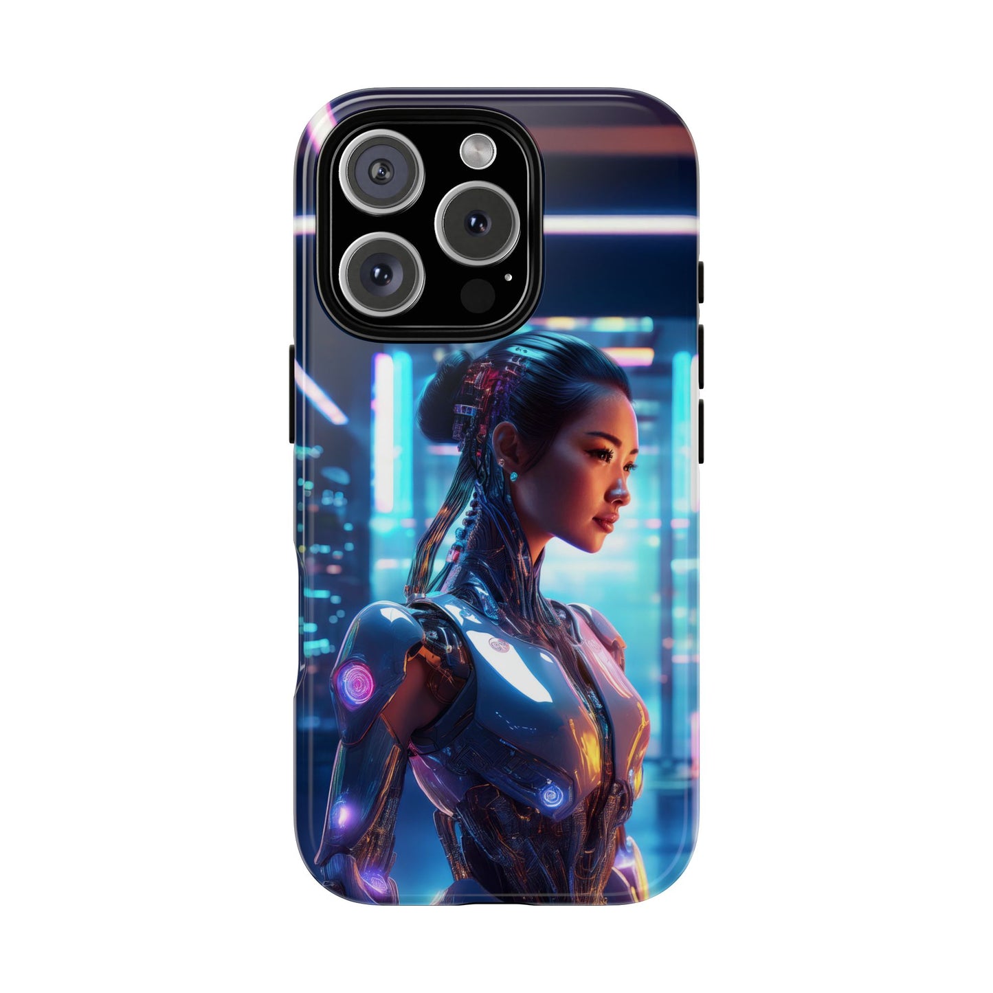 Futuristic Human Android Hybrid Cell Phone Case 013