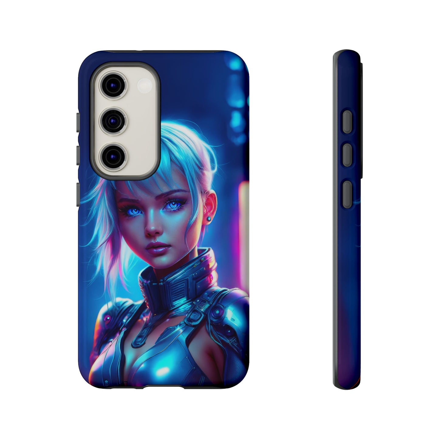 Futuristic Cyberpunk Female Cell Phone Case 013