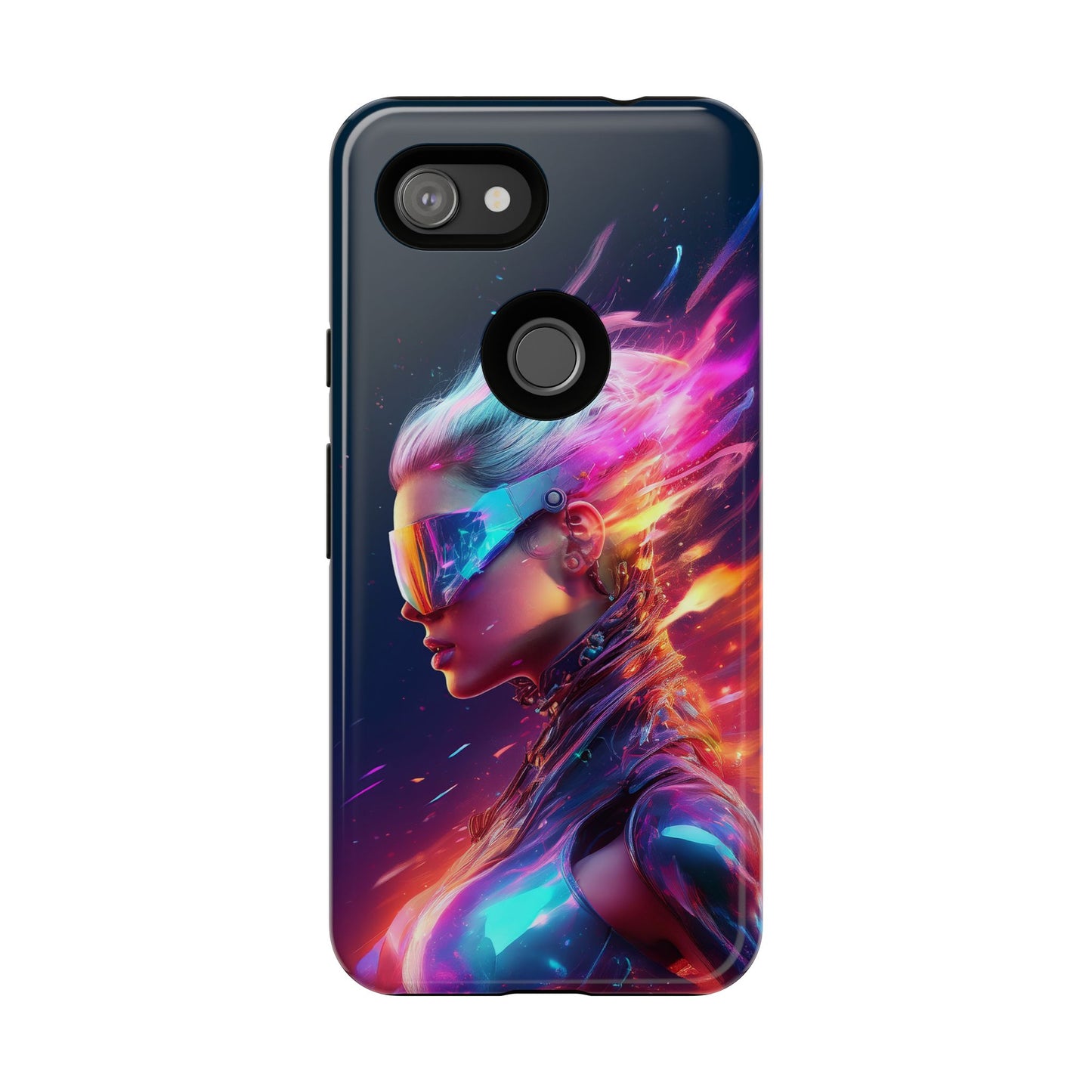 Futuristic Cyberpunk Female Cell Phone Case 025