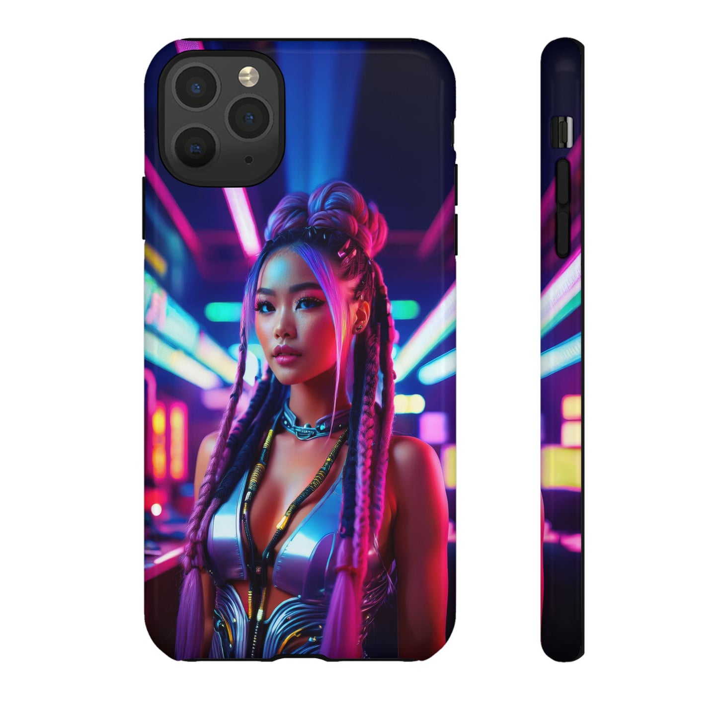 Futuristic Cyberpunk Female Cell Phone Case 008